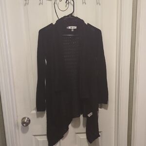 Jennifer Lopez Black Draped Cardigan